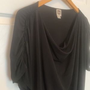 Black Anne Klein top XL